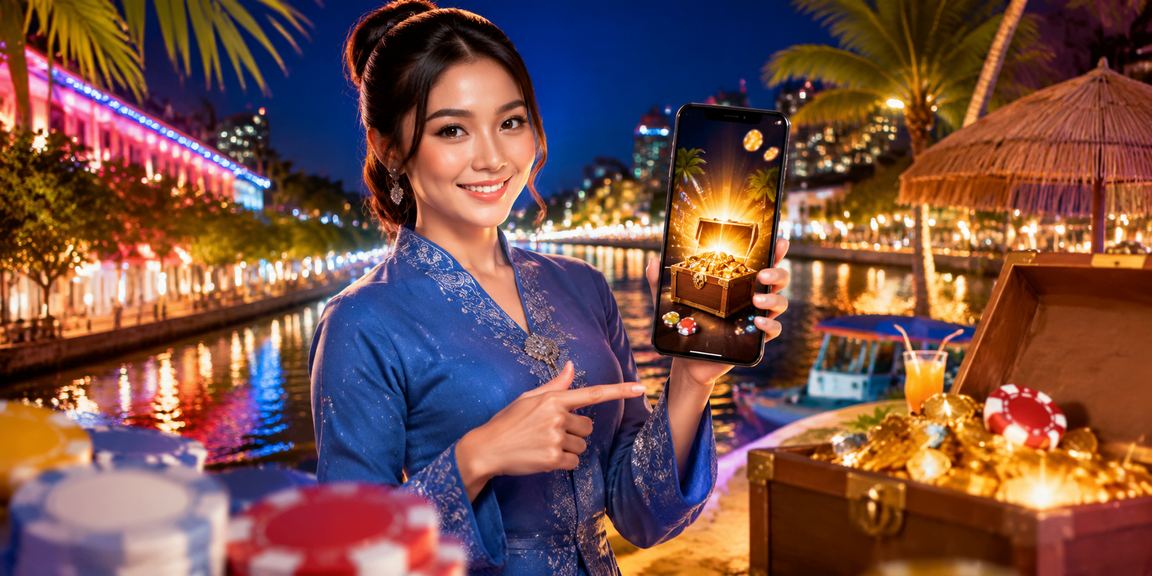 Pengguna dari Melaka dalam pakaian tradisional membuat deposit untuk mengikuti perlawanan langsung